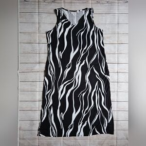 Kim Gravel Black & White Maxi Dress